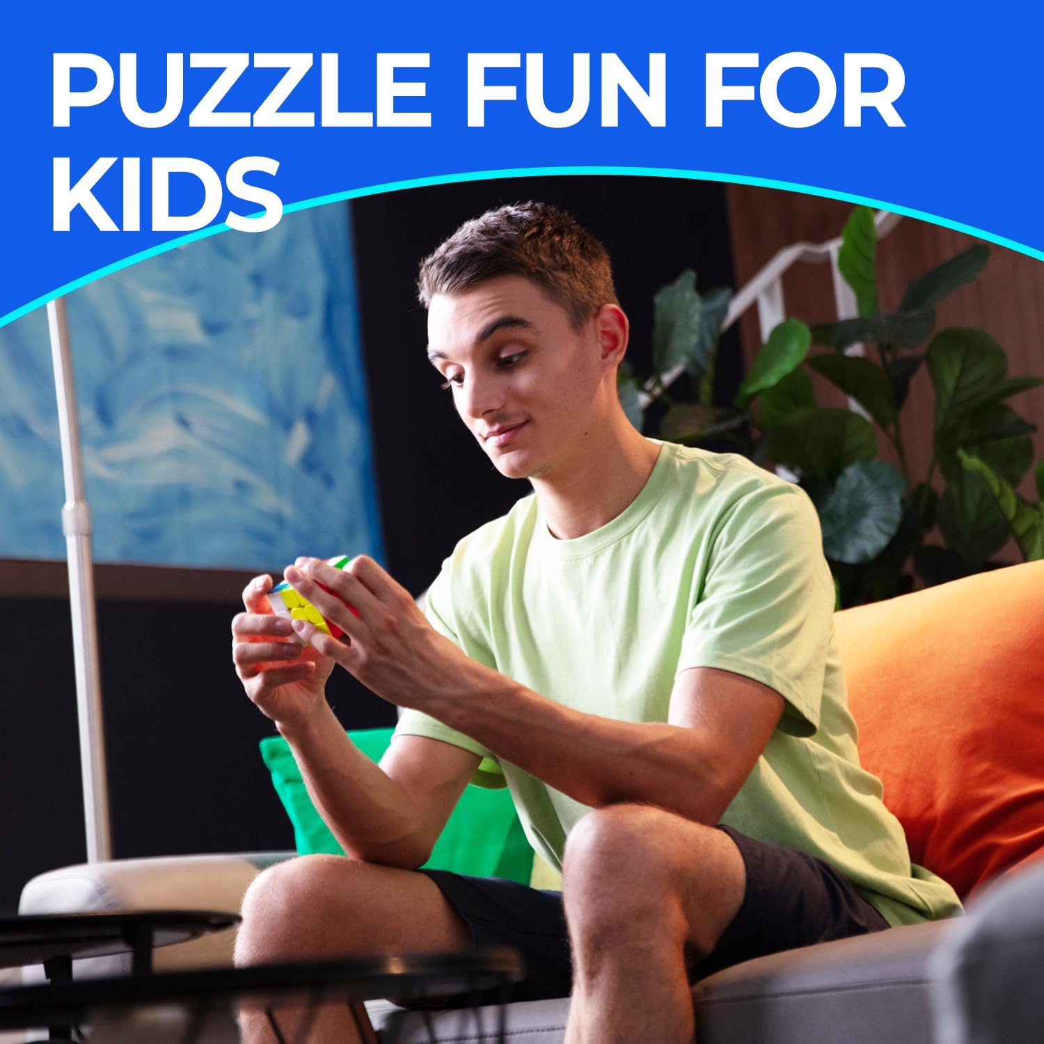 GAN 356 R S 3X3 Speed Cube Gans RS Magic Cube Stickerless image number 4