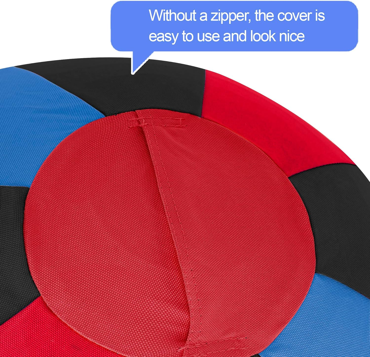 ANC POP Herding Ball for Dogs Horse Ball & Ball Cover 25" Ball for Horses Large with Hand Pump for Play Herding Ball Herding Ball Horse Toys for Horses Stall, Red and Blue and Black image number 1