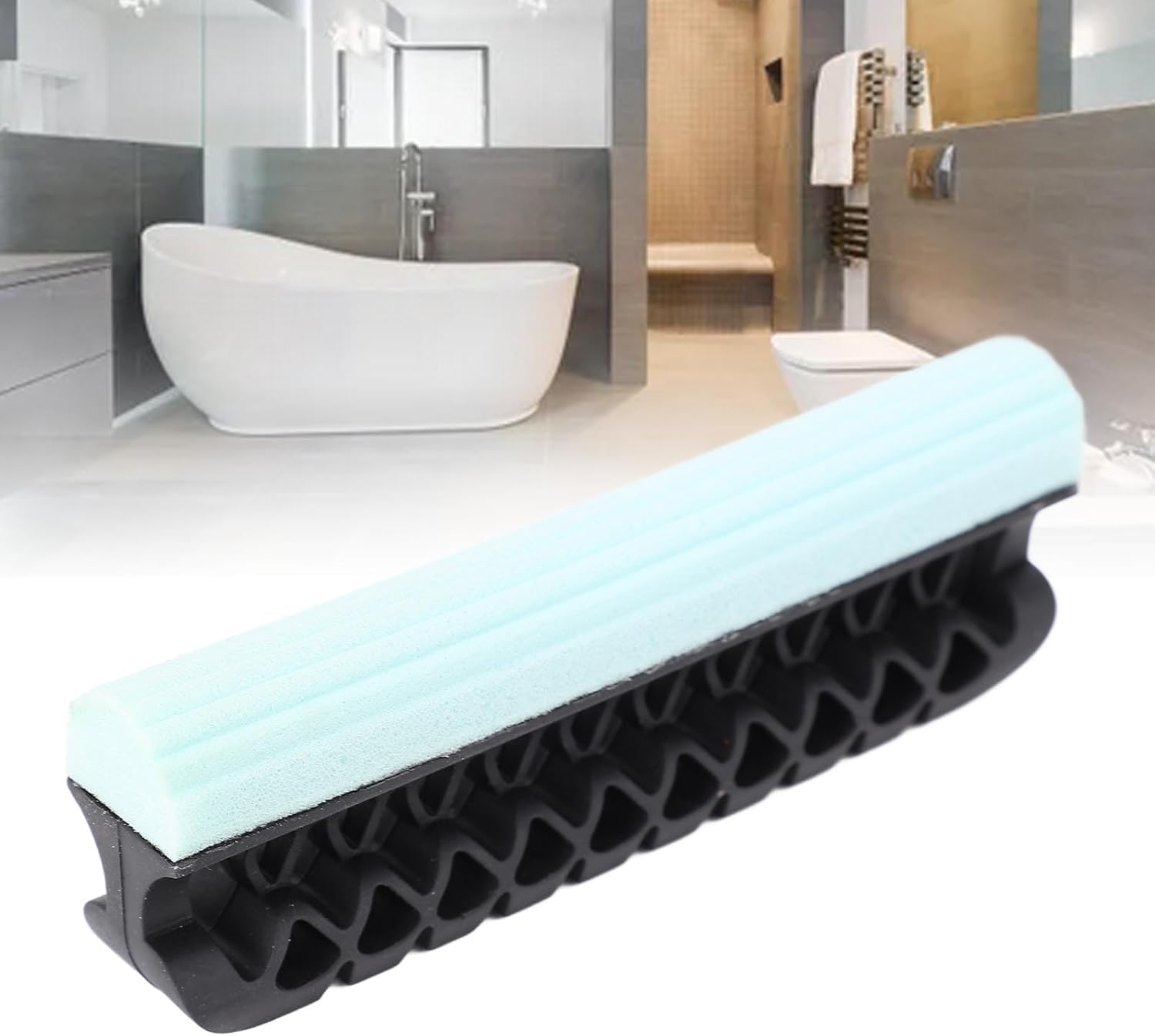 Beard Bar Cleaning Tool for Menn,Flexible Sponge Strip Beard Hair Catcher Cleaning Tool for Sink, Fastest and Most Effective Way to Clean up Beard Trimmings and Hair from The image number 2