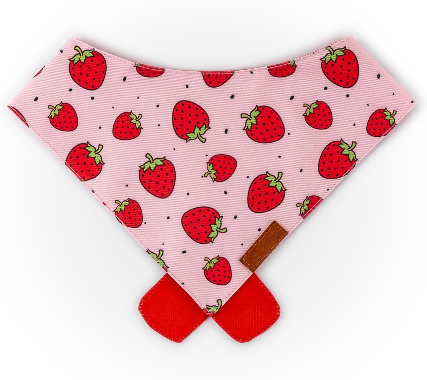 Paws Boutique Premium Dog Bandana/Scarf | Design: Xtra Berry Sweet | Reversible Dual Layered/Sided | Small, Medium & Large Pets | Unique Style | Accessories for Puppies & Dogs (M)