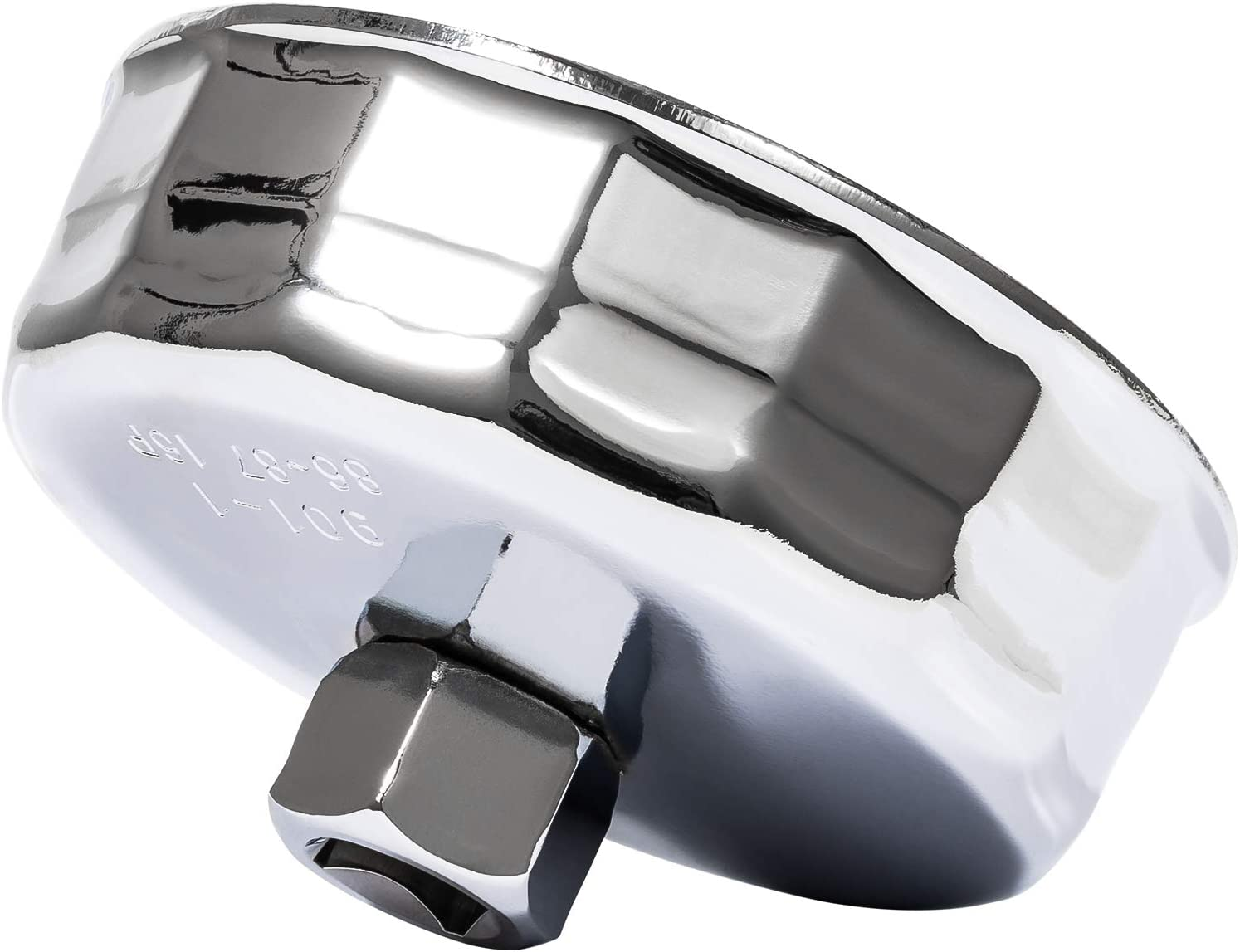 Oil Filter Wrench 86Mm 16 Flutes for BMW and Volvo, Oil Filter Housing Cap Removal Tool Fits N20 N26 N51 N52 N54 N55 N63 N74 S55 and S63 Engines, Heavy Duty Cup Wrench image number 1