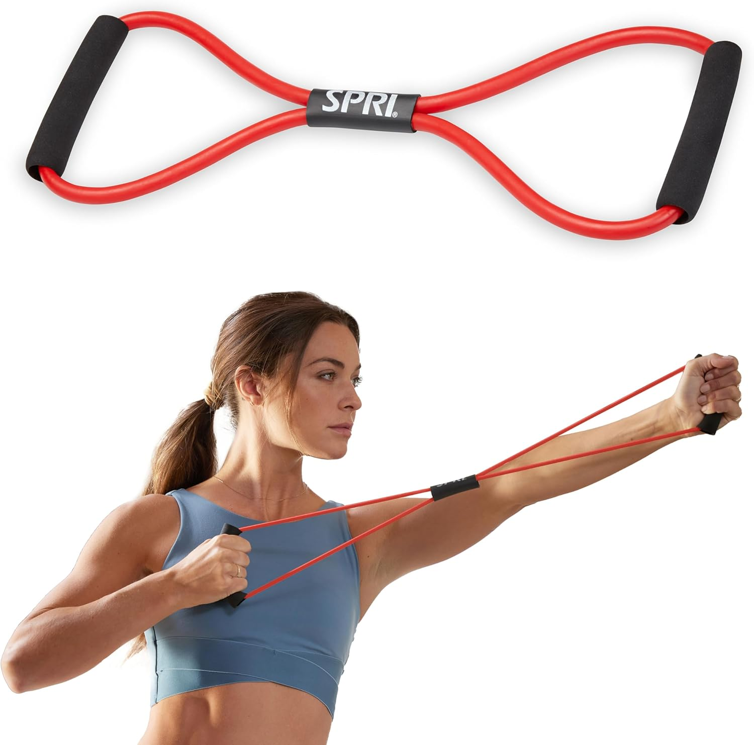SPRI Ultra Toner Resistance Band Figure 8 Exercise Cord (All Bands Sold Separately) image number 1