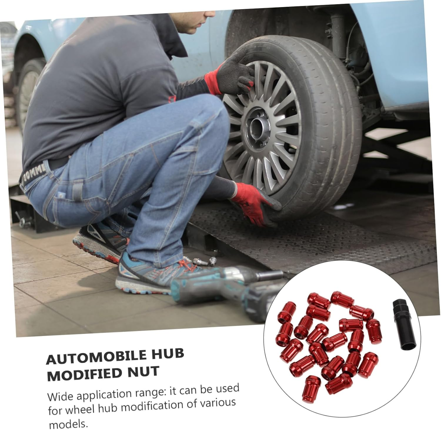 GLEAVI 20Pcs Car Wheel Lug Nut Covers Tire Hub Caps Lug Nut Replacement for Automotive Vehicles image number 3