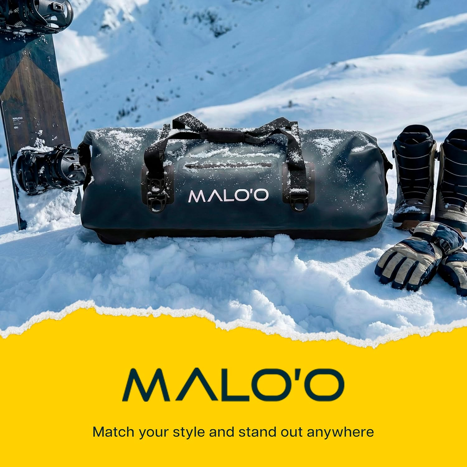 Malo'O Waterproof Duffle Bag - Roll Top Dry Pack with Watertight Seal - Dry Bags for Kayaking, Camping, Beach, Fishing, & Travel Gear - 40L/60L/100L Capacity image number 4