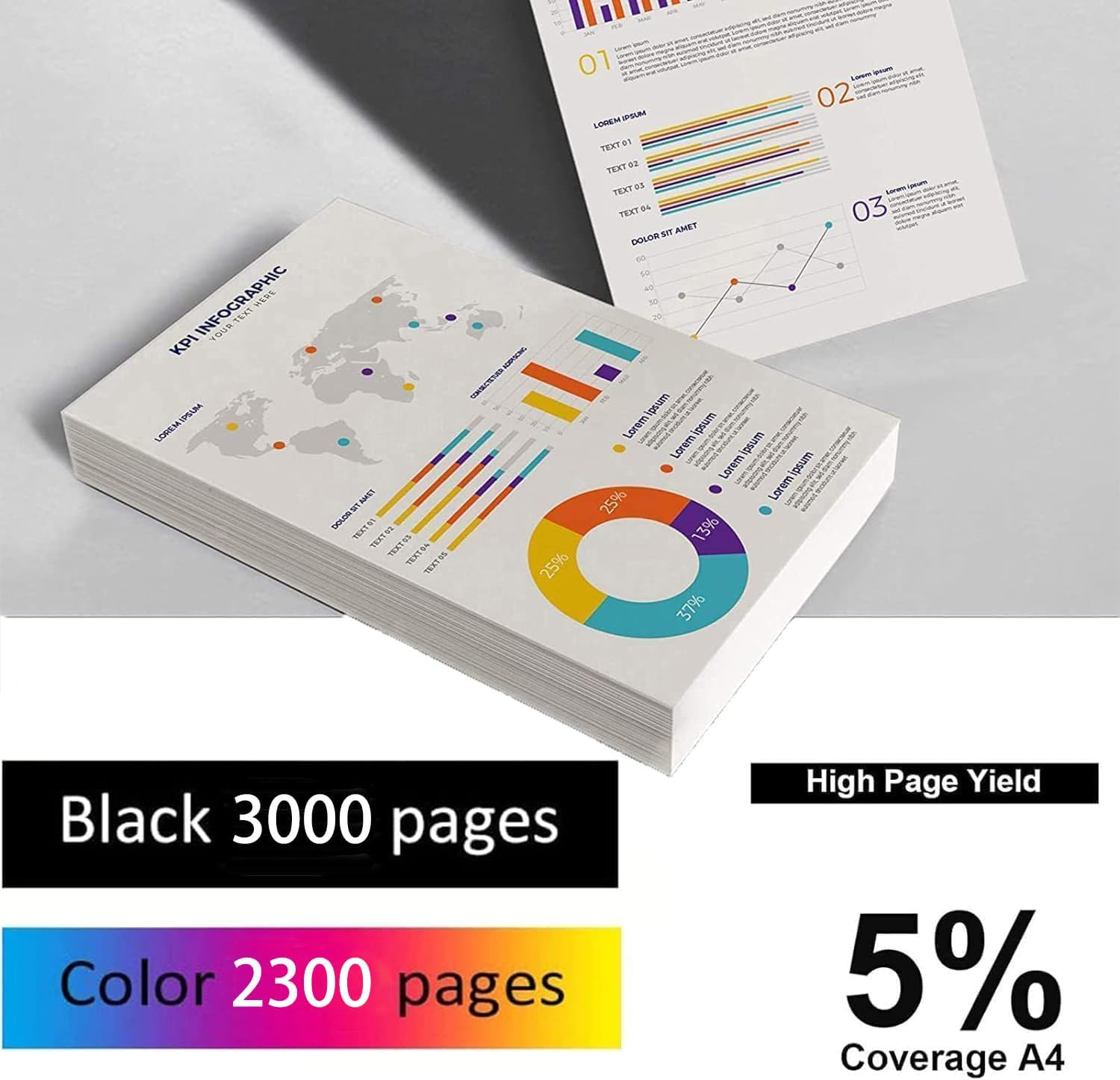 TN258 TN258XL Toner Cartridge Compatible with Brother HL-L3280CDW HL-L3240CDW MFC-L3760C MFC-L8390CDW MFC-L3755CDW DCP-L3560CDW DCP-L3520CDW Printers (Black, Cyan, Magenta, Yellow) image number 2