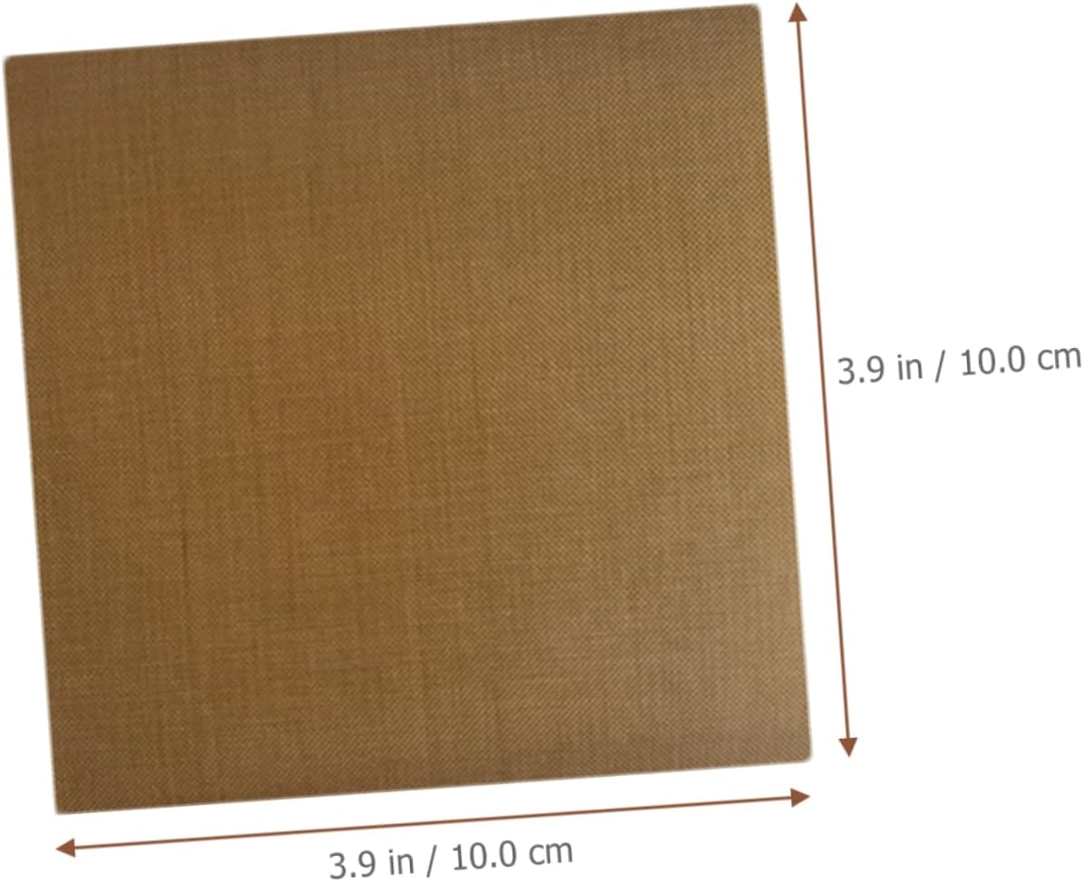 WOONEKY Heat Insulation Hair Curler Stickers 10Pcs 10X10Cm Waterproof Ceramic Protector for Hair Straightening Iron and Curling Iron for Salon Use image number 1