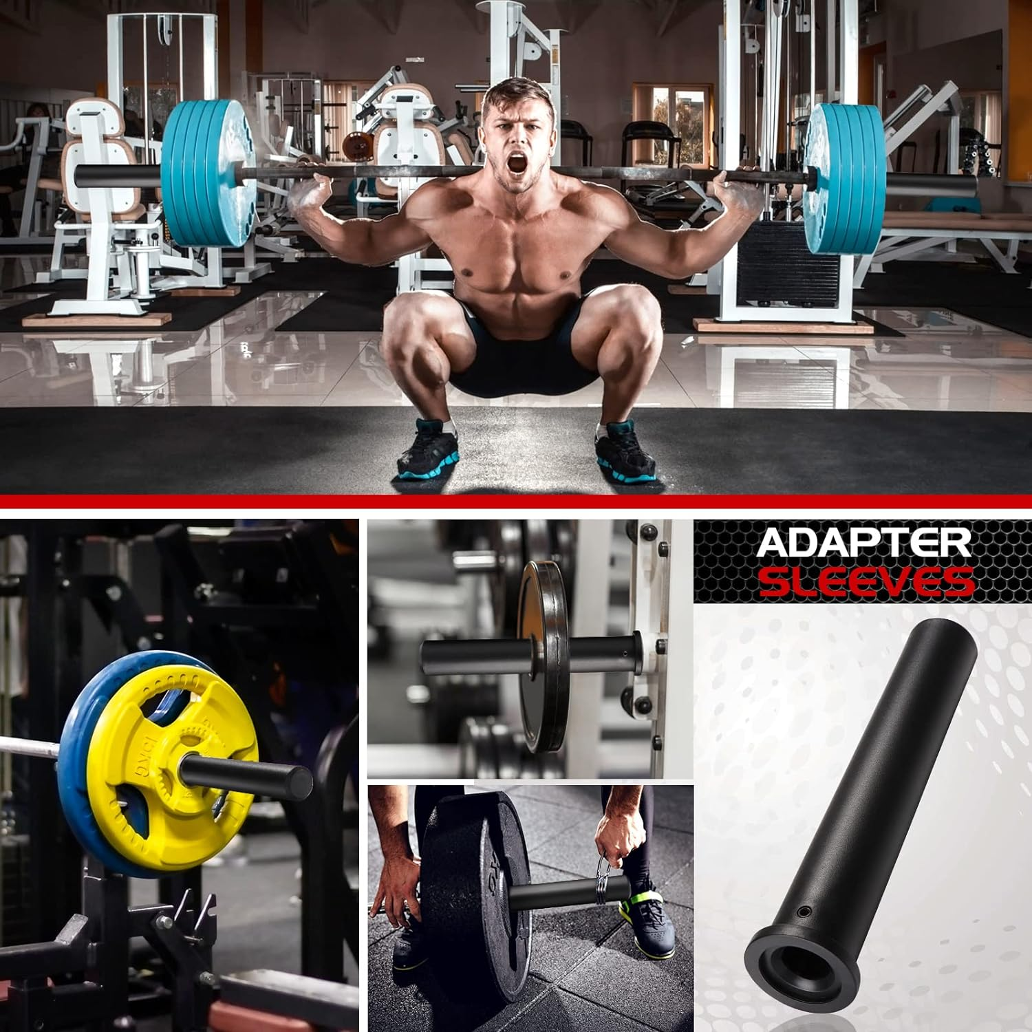 Olympic Adapter Sleeve - Converts 1" Standard Weight Plate Posts to 2" Olympic Weight Plate Posts (Pair) image number 4