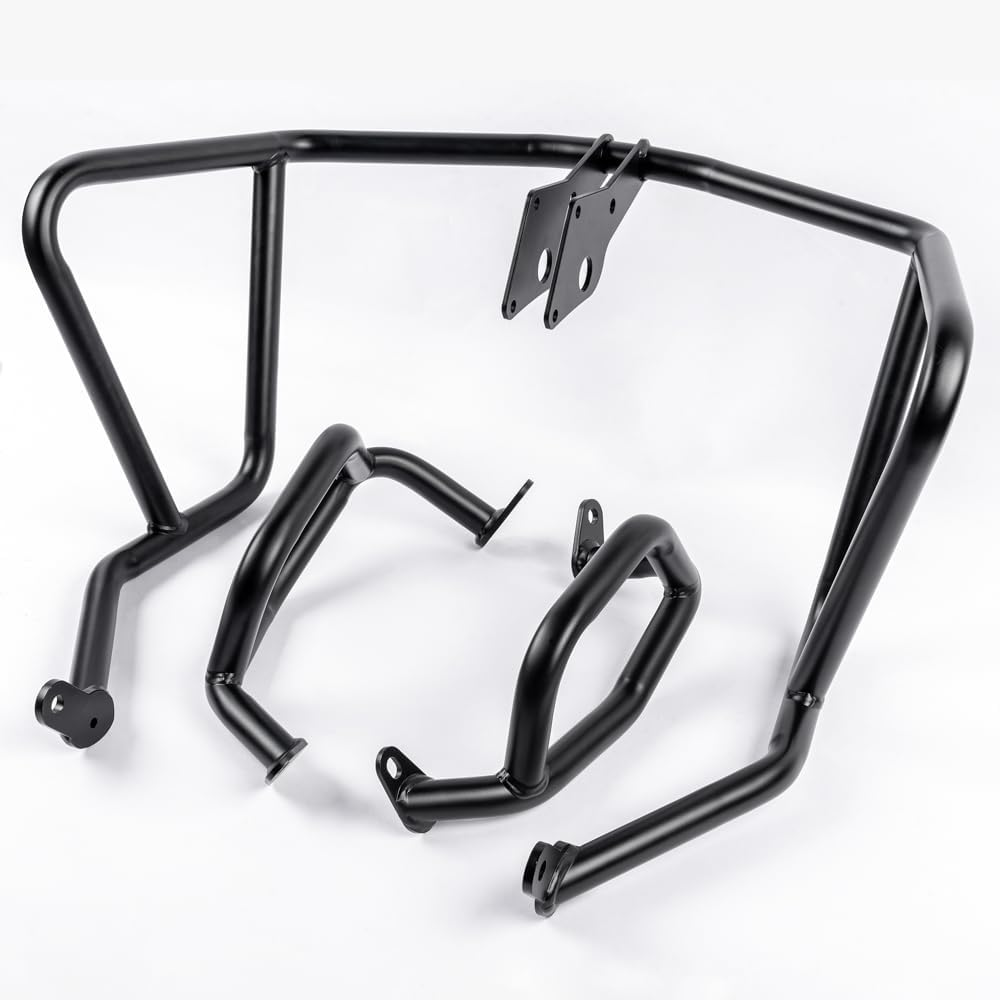 Motorcycle Upper Lower Frame Crash Bar for Hon-Da NX400 NX500 2024, Extension Steel Bumper Body Guard Highway Falling Protection (One Set) image number 2