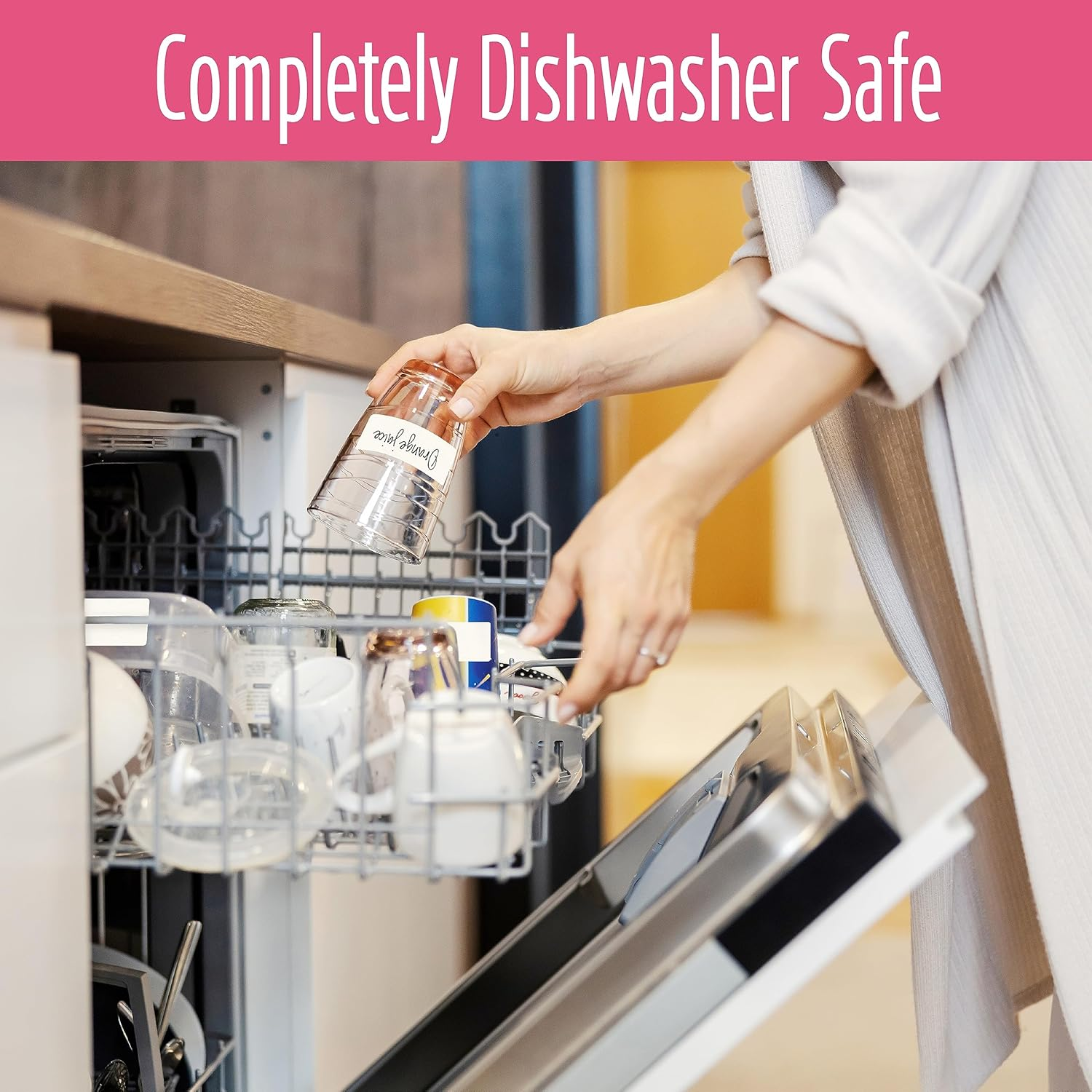 Hebayy 500 Dissolvable Canning Labels, Removable Freezer Pantry Stickers with Perforation Line No Residue Left for Food Containers Jars Kitchen Restaurant Storage Organization (1&rdquo; X 2&rdquo;), HEBA457 image number 5