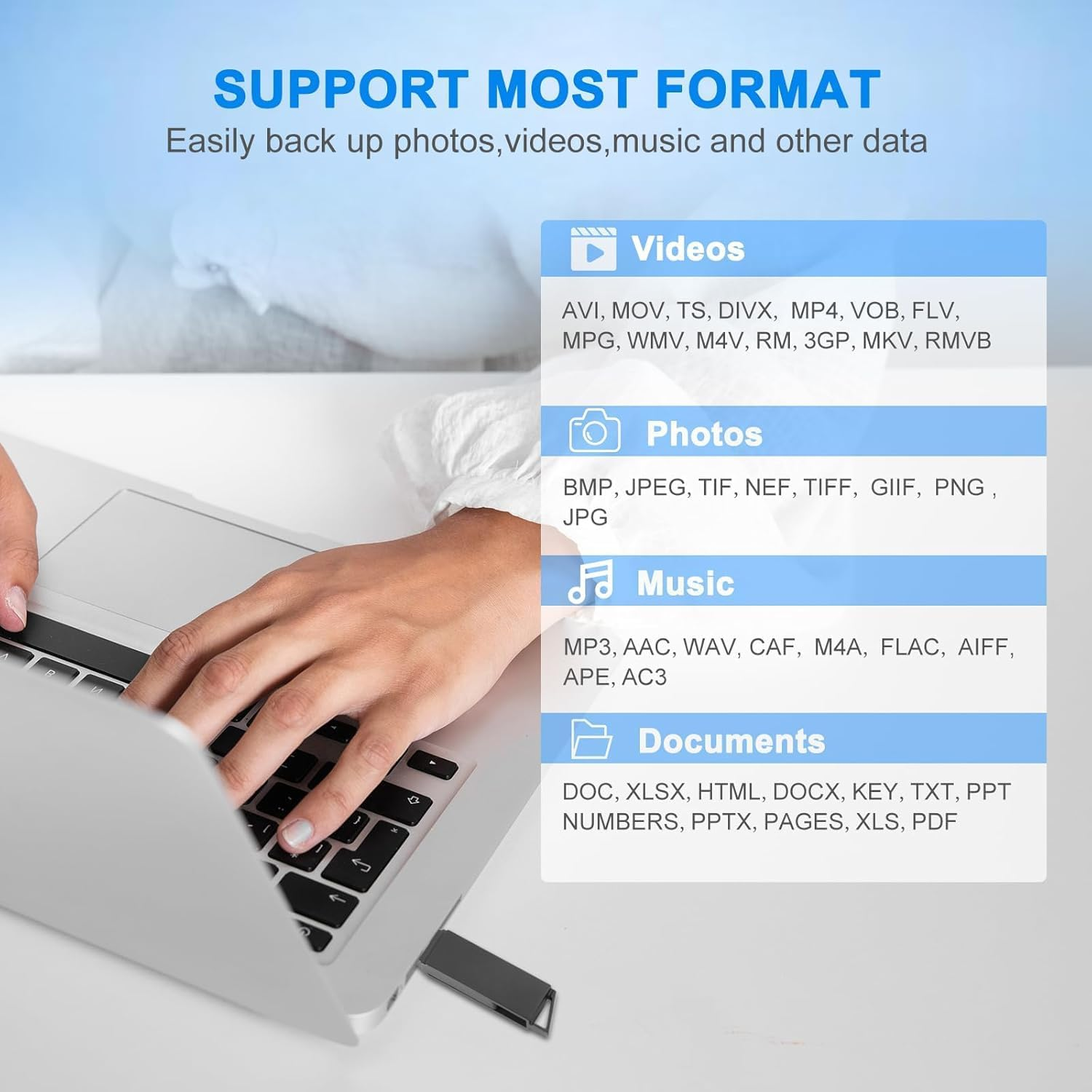 Iphone Flash Drive,3 in 1 USB 3.0 Flash Drive,Iphone Photo Stick,256Gb USB Memory Stick Iphone Thumb Drive USB Drive Data Storage for Iphone 16/15/14/13/12/11/X/Xs.../Pc/Ipad and More Devices(Black) image number 1