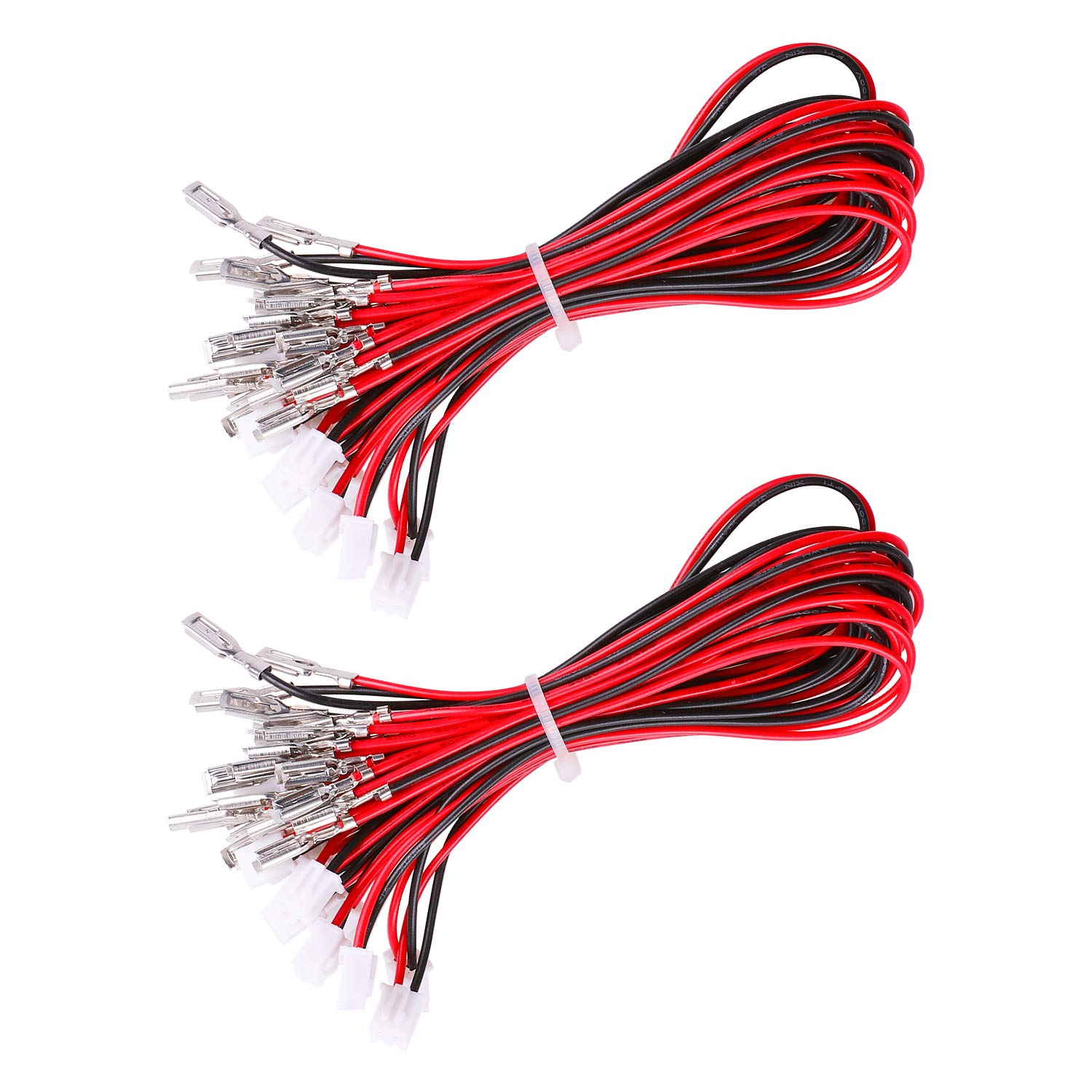 Guwarry 20 Pcs/Lot Zero Delay USB Encoder Jumper Wires Terminals Size 0.110 (2.8Mm) Compatible with SANWA Arcade Buttons, Seimitsu, Japan Style Arcade Buttons/Jst XH2.54 Plugs to .110 image number 4