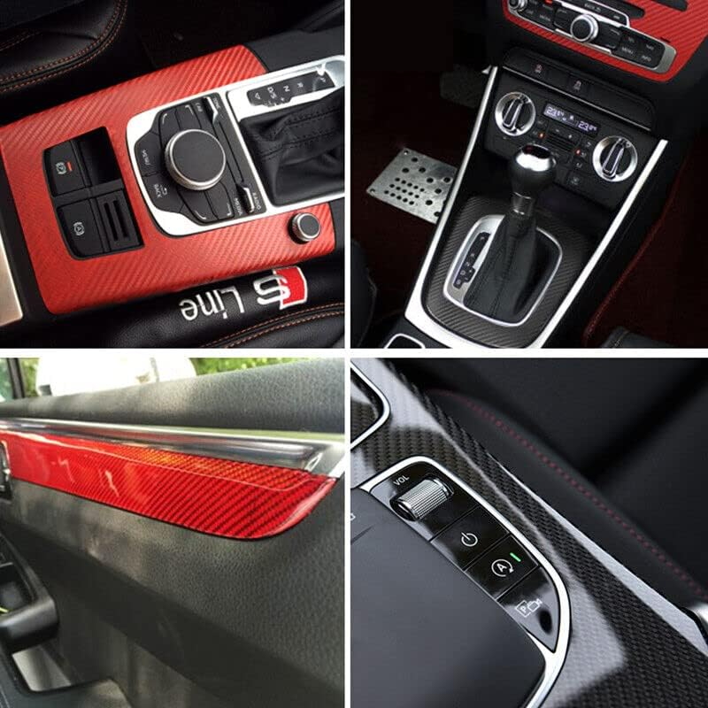 Car Vinyl Wrap Carbon Fiber Matt Satin Glossy Multi Color Car Tint Car Sticker - Durable, Heat-Stretchable, Uv-Resistant, Water-Resistant for Full Vehicle Customization - Black Carbon Fiber image number 4