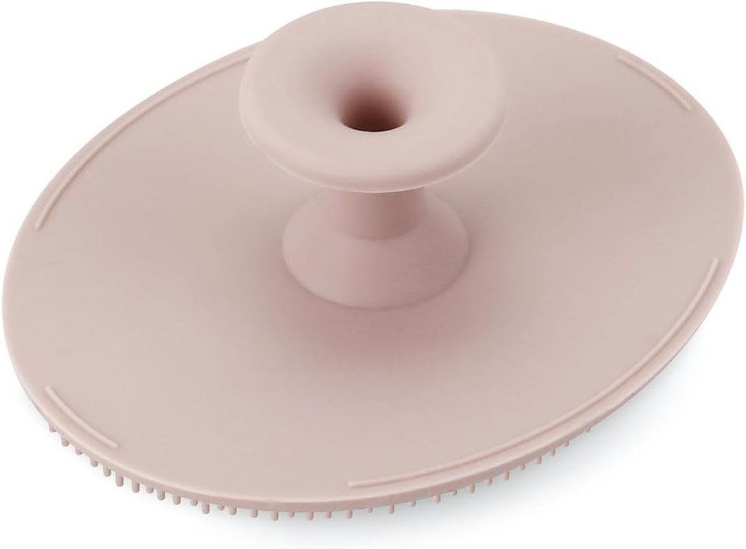 Pandaear Baby Cradle Cap Brush, Silicone Baby Bath Brush Massage Brush Set for Dry Skin, Cradle Cap, and Eczema, 4 Pack (Pink) image number 6