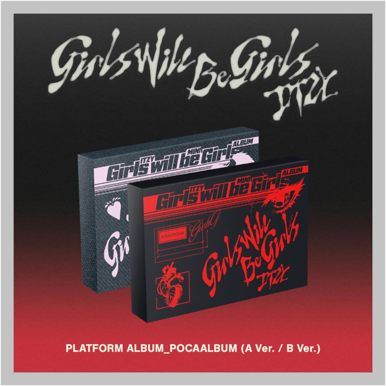 ITZY Girls Will Be Girls 10Th Mini Album POCA Random Version Outbox+1Ea Qrcard+1Ea Logo Magnet+1P Selfie Photocard+10P Photocard+1Ea User Guide+Tracking Sealed image number 1
