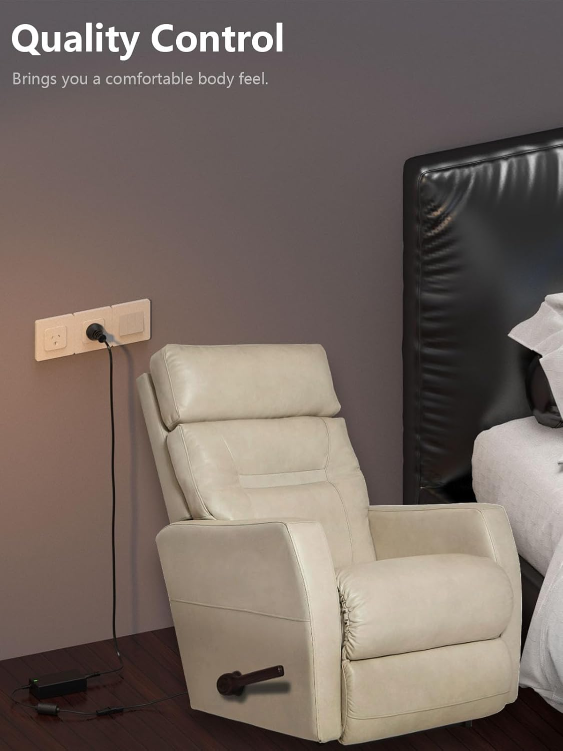 58W Replacement Power Supply 29V 2A Power Cable Electric Recliner Sofa Charger for Okin Limoss Sofa Chair Lift Recliner, Electric Relax Massage Seat with 6.6FT Extension Cable image number 3