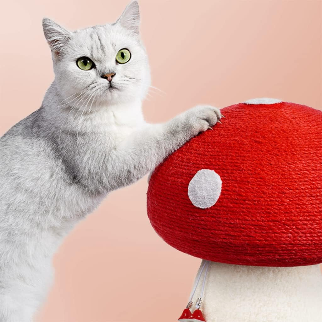 Mushroom Cat Tower with Sisal Scratching Posts, Unique Creativity Attract Cats, Cat Tower for Play, Protect the Furniture image number 4