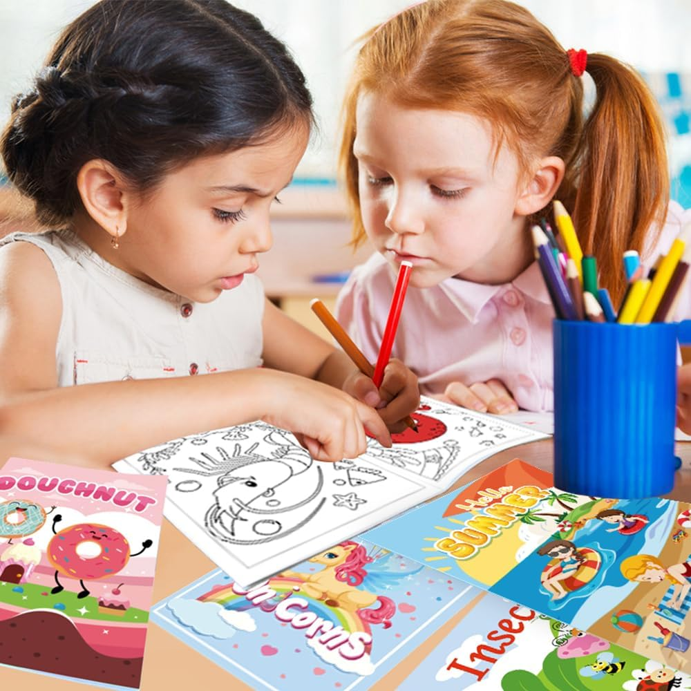 Aannanl 24 Pack Coloring Books Suitable for Children 2-4 and 4-8- Bulk Colouring Books for Kids Party Favour, Children Birthday Gift, Party Goodie Bags Stuffer Fillers for Boys and Girls School Classroom Activities image number 2