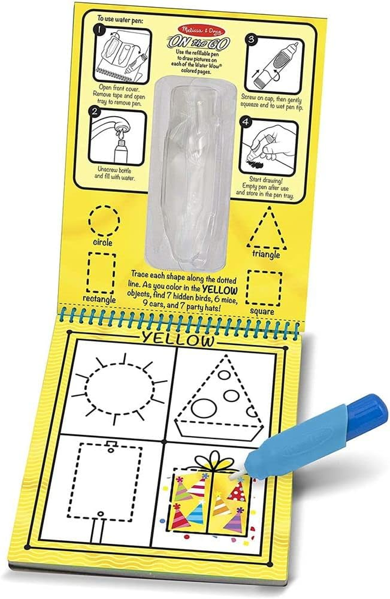 Melissa & Doug Water Reveal Pad - Colous and Shapes image number 3