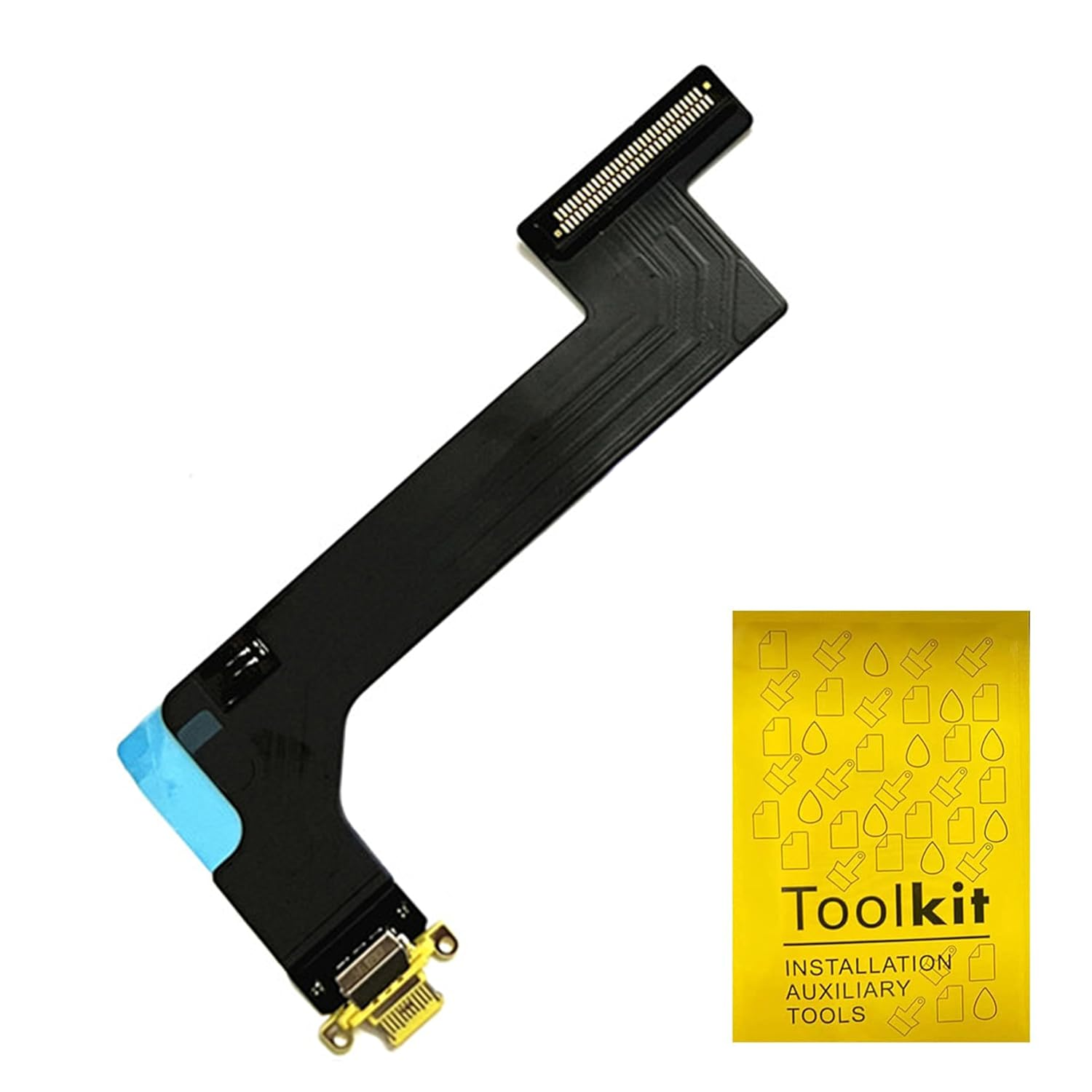 Tphaelay Dock Connector Replacement Compatible with Ipad 10 10Th Generation 2022 A2696 10.9 Inch Charging Port Replacement Assembly Flex Cable(Blue,Wifi Version) image number 3