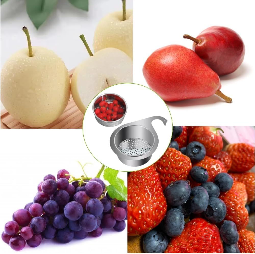 1Pcs Stainless Steel Sink Drain Strainer Basket, 2024 New Multifunction Hanging Sink Strainer Colander Drain Basket, Kitchen Sink Food Waste Filter and Vegetables Fruits Clean,Corner Sink Strainer image number 5