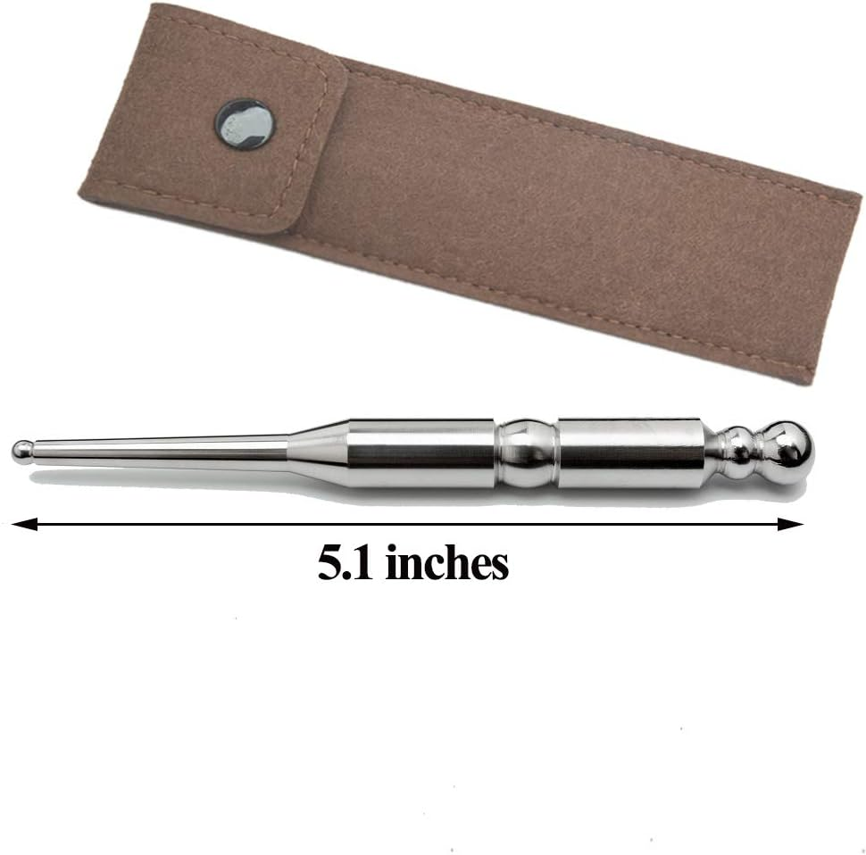 Stainless Steel Manual Acupressure Pen-Trigger Point Massage Tool-Reflexology Pressure Point Massager Tool for Relaxing Deep Tissue (S) image number 6
