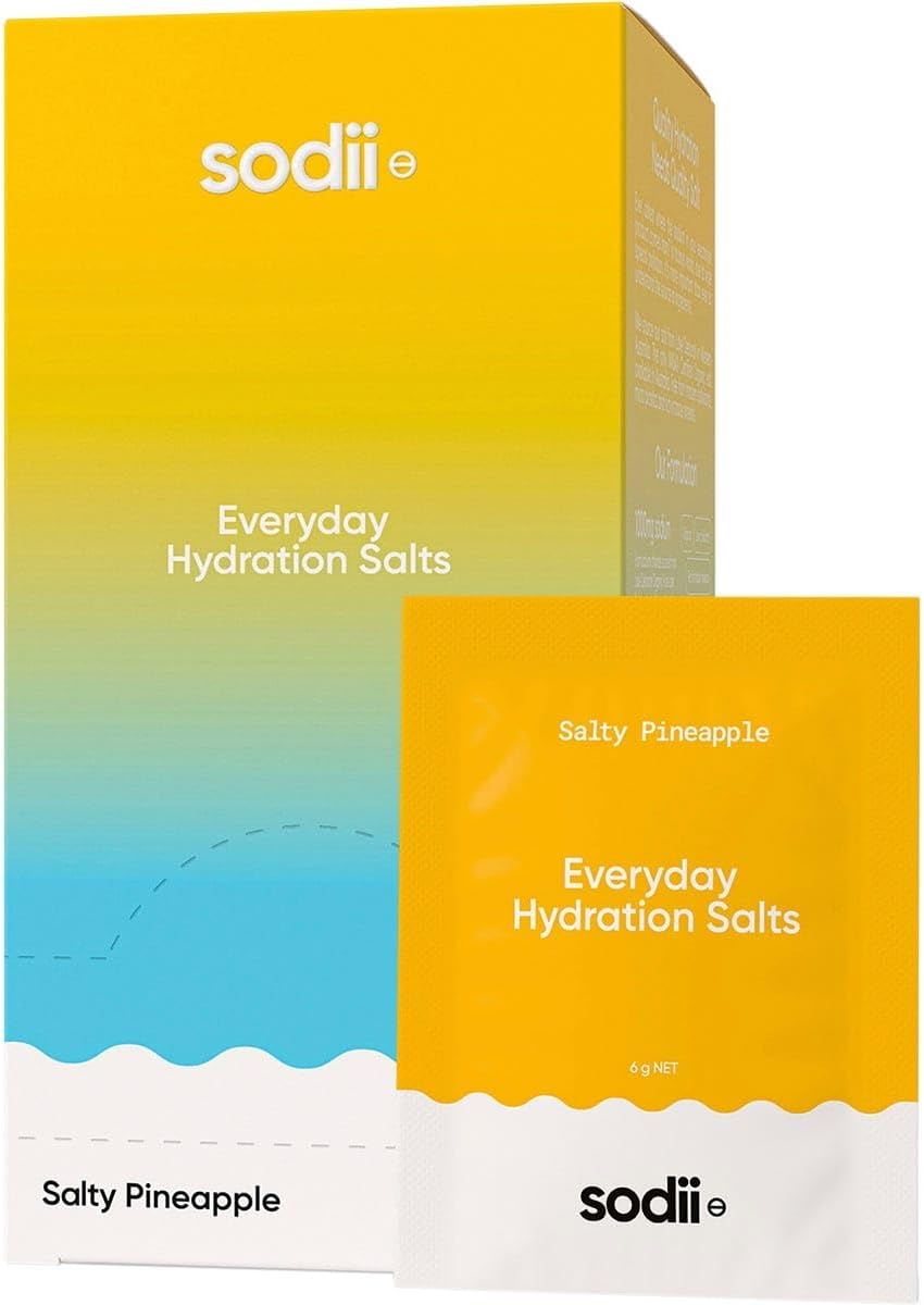 Sodii Everyday Hydration Salts, Salty Pineapple, 30 Pack