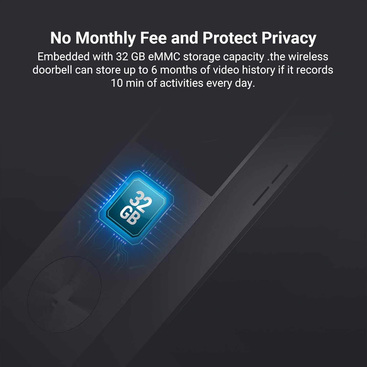 EZVIZ 2K Dual-Lens Video Doorbell Camera, Solar Panel Included Charge without Removing, Package Detection, 32GB Local Storage No Monthly Fee, Wired or Battery, Colour Night Vision, EP3X Pro image number 3