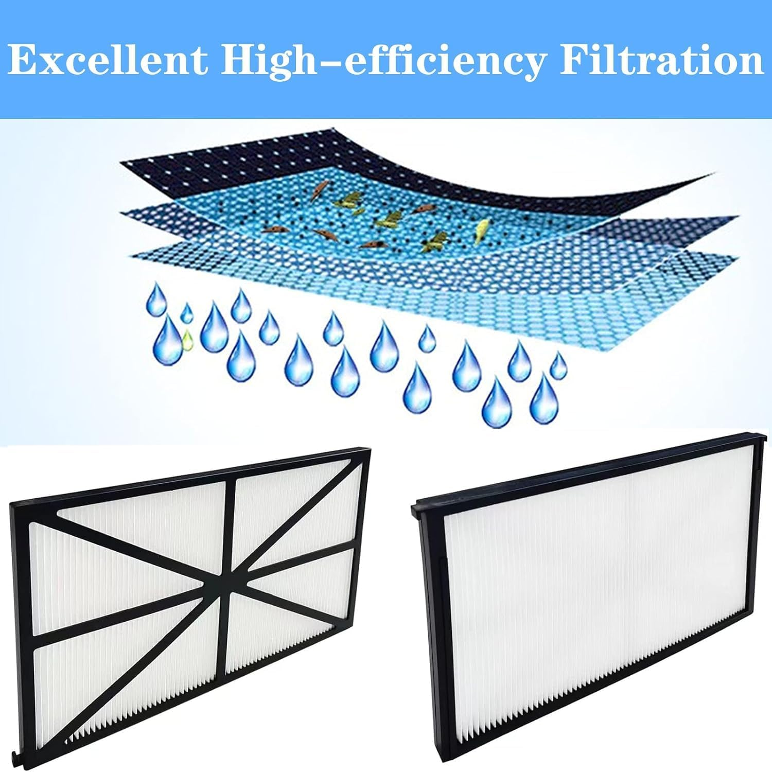 4Pack RCX70101 Filter Cartridge Refill Kit for Hayward Tiger Shark Pool Vacuum Replacement for 827261 image number 2