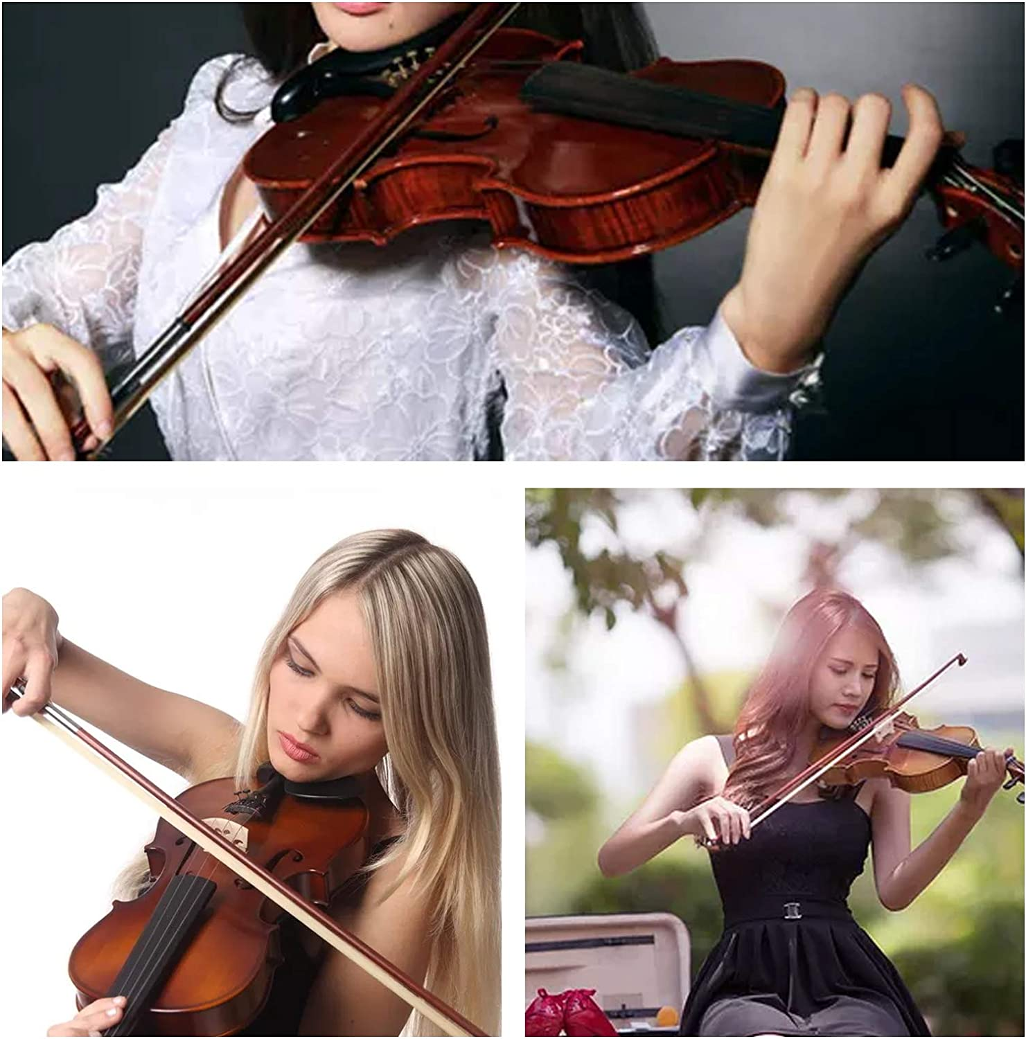 Valuehall Violin Shoulder Rest for 3/4 4/4 Violin Shoulder Holder Shoulder Rest Plastic EVA Padded Violin Shoulder Support for Musician Adult Students V1B08 image number 4