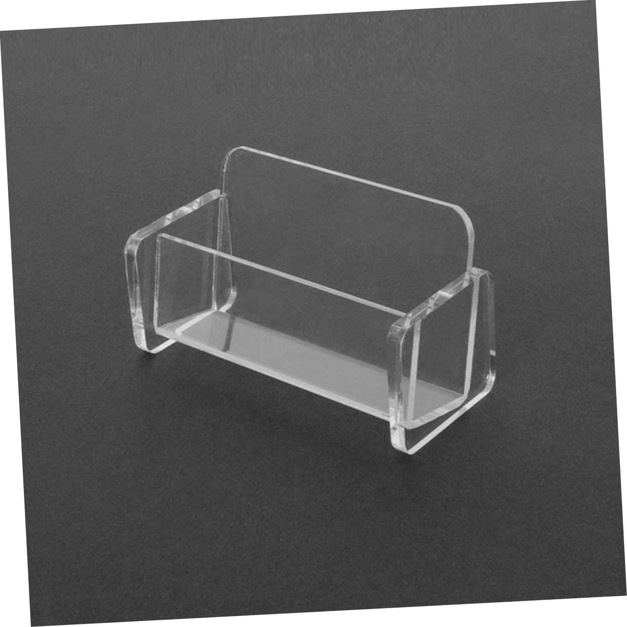 Ciieeo 4Pcs Business Card Holder Display Rack for Desk Acrylic Cards Holder for Office Desk Accessories Storage image number 4