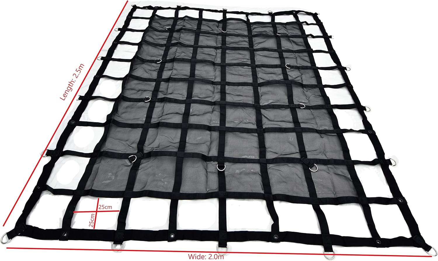 Ultra Heavy Duty Cargo Net 2.5X2.0M Load Cover for Ute Single/Double/Open Tray image number 2