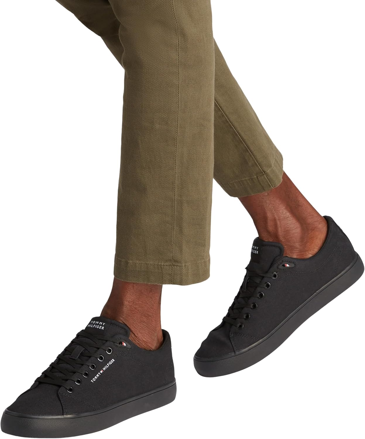 Tommy Hilfiger TH HI Vulc Low CORE Canvas Mens Sneakers image number 6