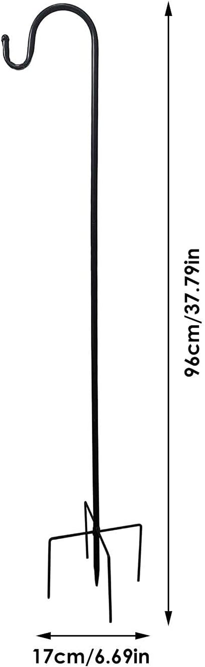 Shepherds Hooks Crook with 5-Claw Base Adjustable Metal Stakes with Extenders Garden Stands Heavy Duty Poles Rust Resistant Plants Lights Flower Baskets image number 3