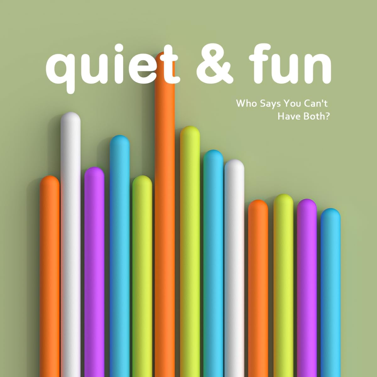 Sensory Activity Board; Silicone Fidget Toy for Calming, Stress, Anxiety, ADHD & Autism; Stress Reducing Fidget Toy for Kids and Adults 3+; Includes Carrying Pouch and 13 String (Green) image number 4