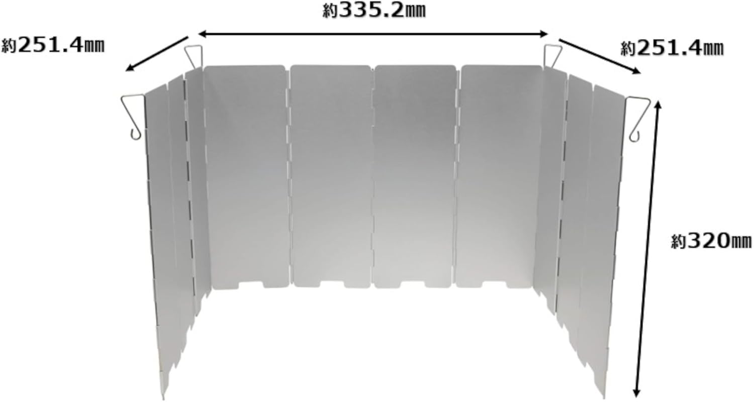 Sundry Windscreen, Windproof, Windproof, Aluminum, Lightweight, Foldable, 10 Panels