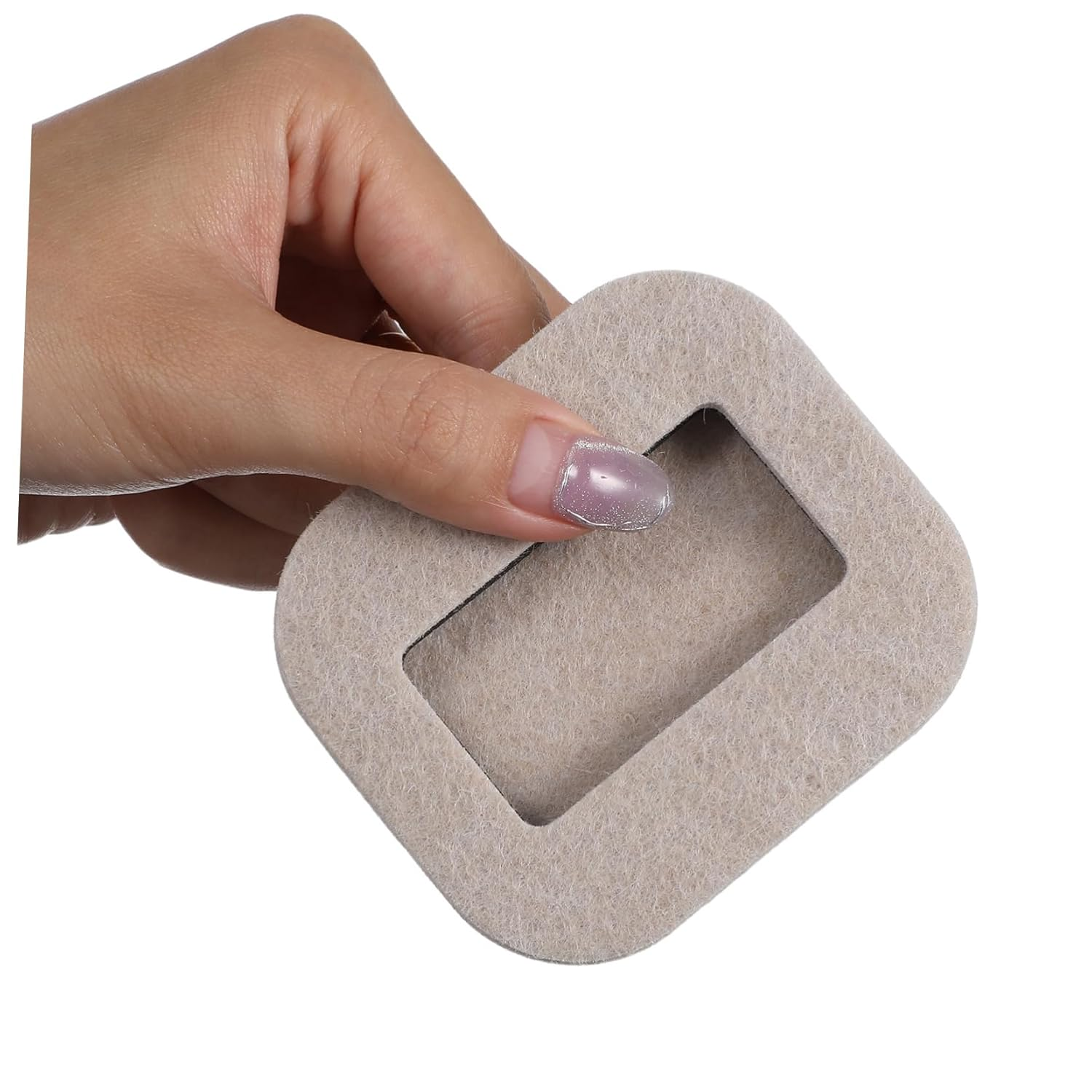 Non-Slip Furniture Pads 5 Pack Felt Chair Wheel Stopper Caster Wheel Stoppers for Computer Office Home Chairs Anti-Skid Pad for Floors image number 5