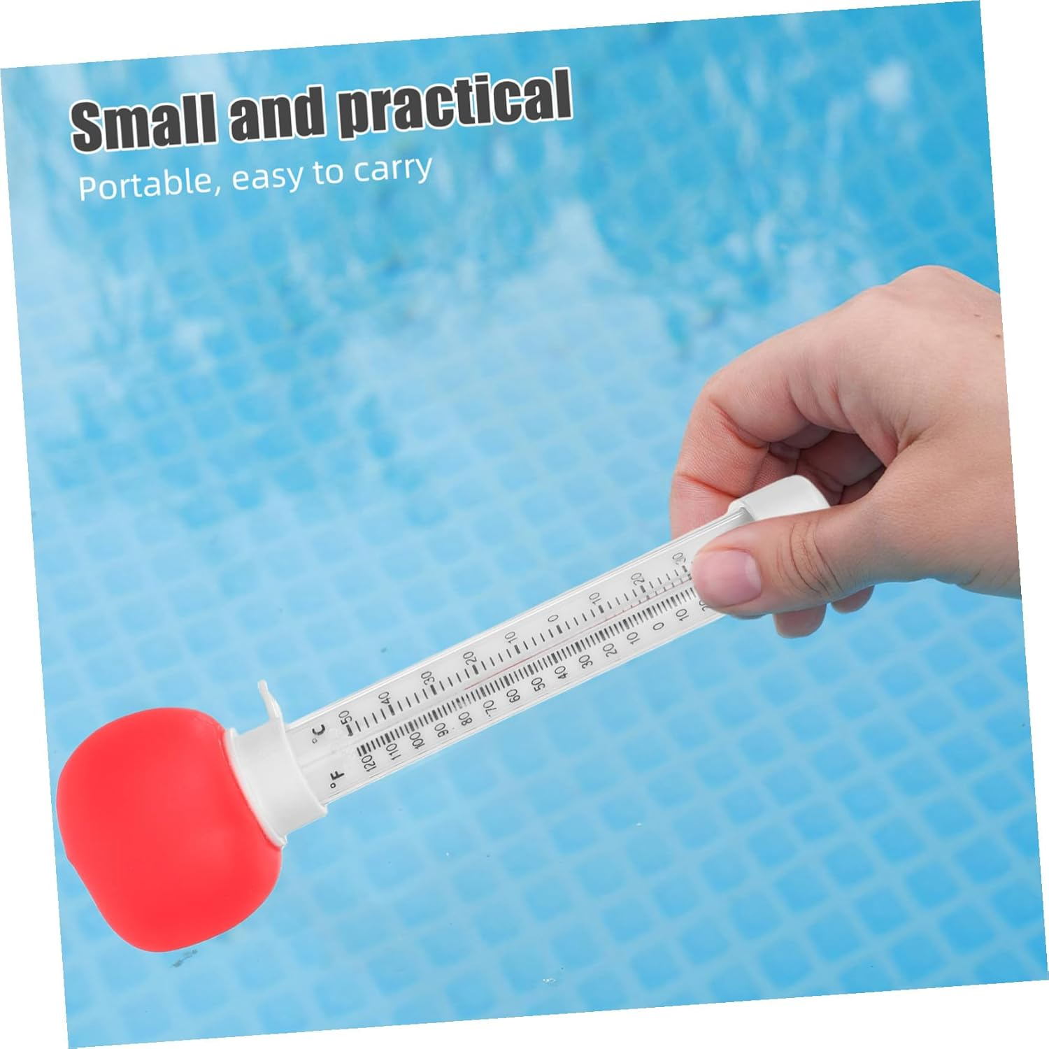 Sosoport Floating Cartoon Swimming Pool Thermometer for Large Easy-Read Water Temperature Gauge for Bath Spa Pool Floating Surface Monitor for Safe Bath Water Temperature