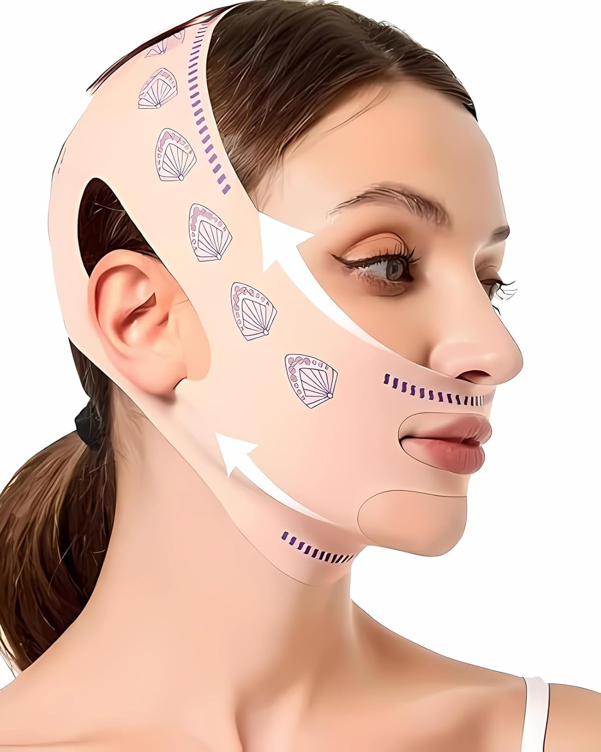 Face Bands,V Line Lifting Mask,Face Contouring Sleeping Anti-Wrinkle Band image number 4