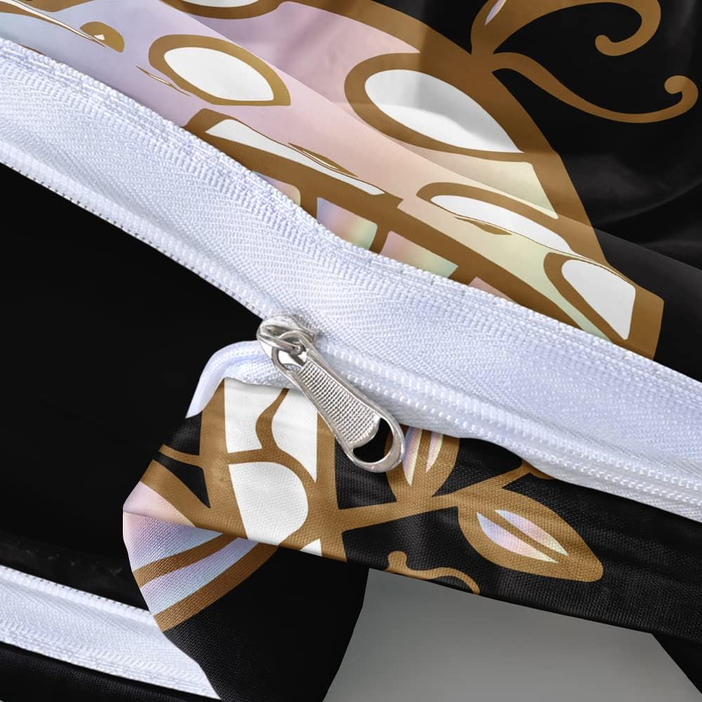 Holiyjog Mushroom Duvet Cover King Trippy Comforter Cover Aesthetic Bedding Set Colorful Bed Set Spring Mushroom Bedroom Decor image number 5