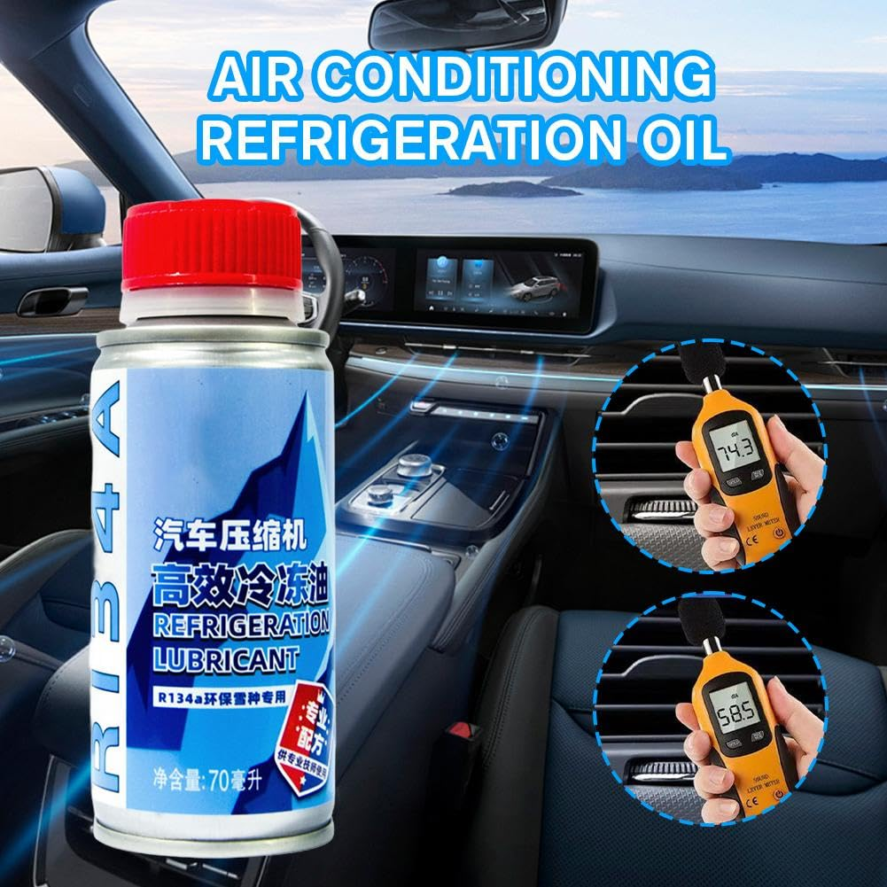 2Pcs Car Refrigerant,R134A Compressor Refrigeration Oil,Car AC Refrigerant Refill Kit,Air Conditioner Service Kit,Car Air Conditioning Recharge Kits,Air Conditioner Repair Tool Kits
