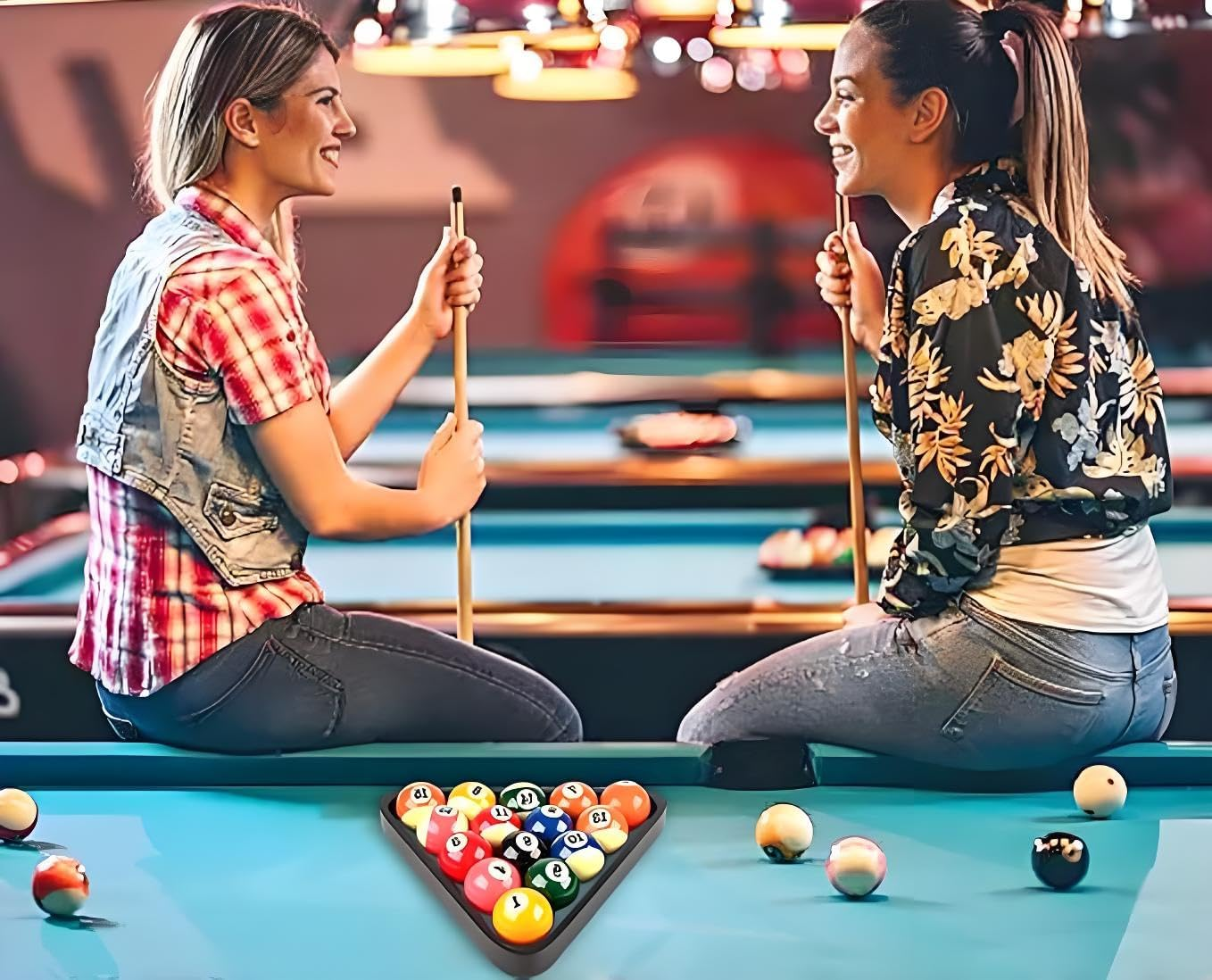 Pool Ball Rack Durable Plastic Billiard Triangle Rack for Tournament, Home Use - Fits 5.25Cm Balls. image number 3