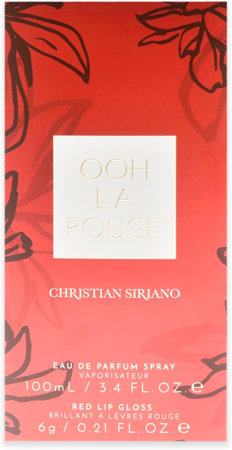 Ooh La Rouge by Christian Siriano for Women - 2 Pc Gift Set 3.4 Oz EDP Spray, 0.21Oz Red Lip Gloss image number 1