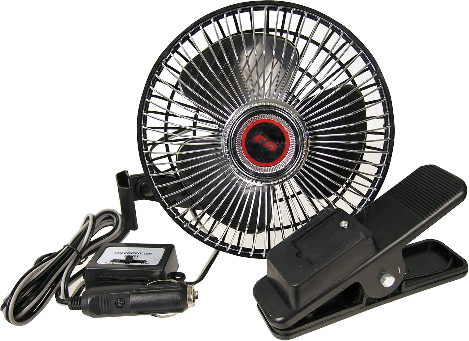 Custom Accessories 40099 12V Clip-On Car Fan