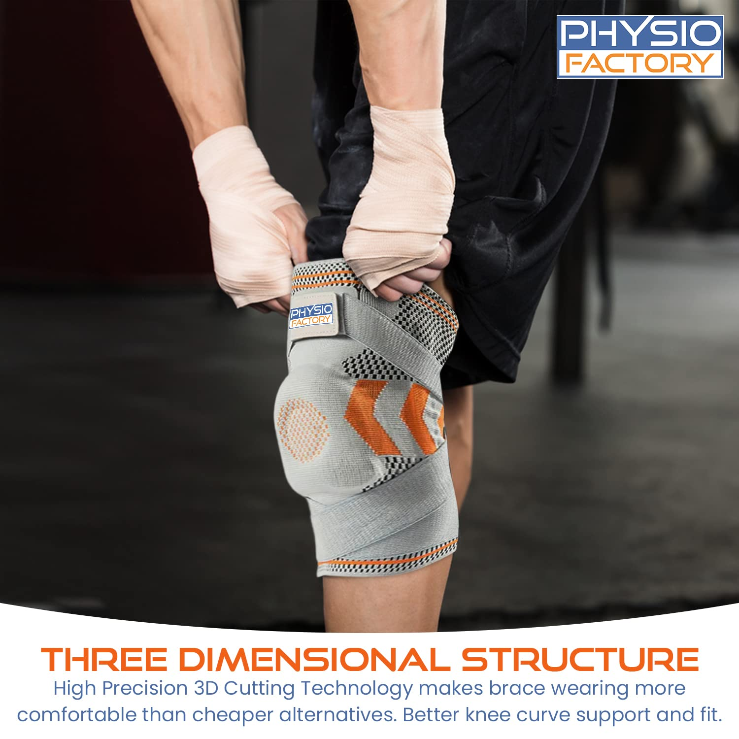 Knee Support. Knee Brace for Knee Pain, Knee Compression Sleeve. Knee Brace Support for Women and Men in Sport. Knee Support Brace for Arthritis. Knee Sleeves. Blue (XL) image number 1