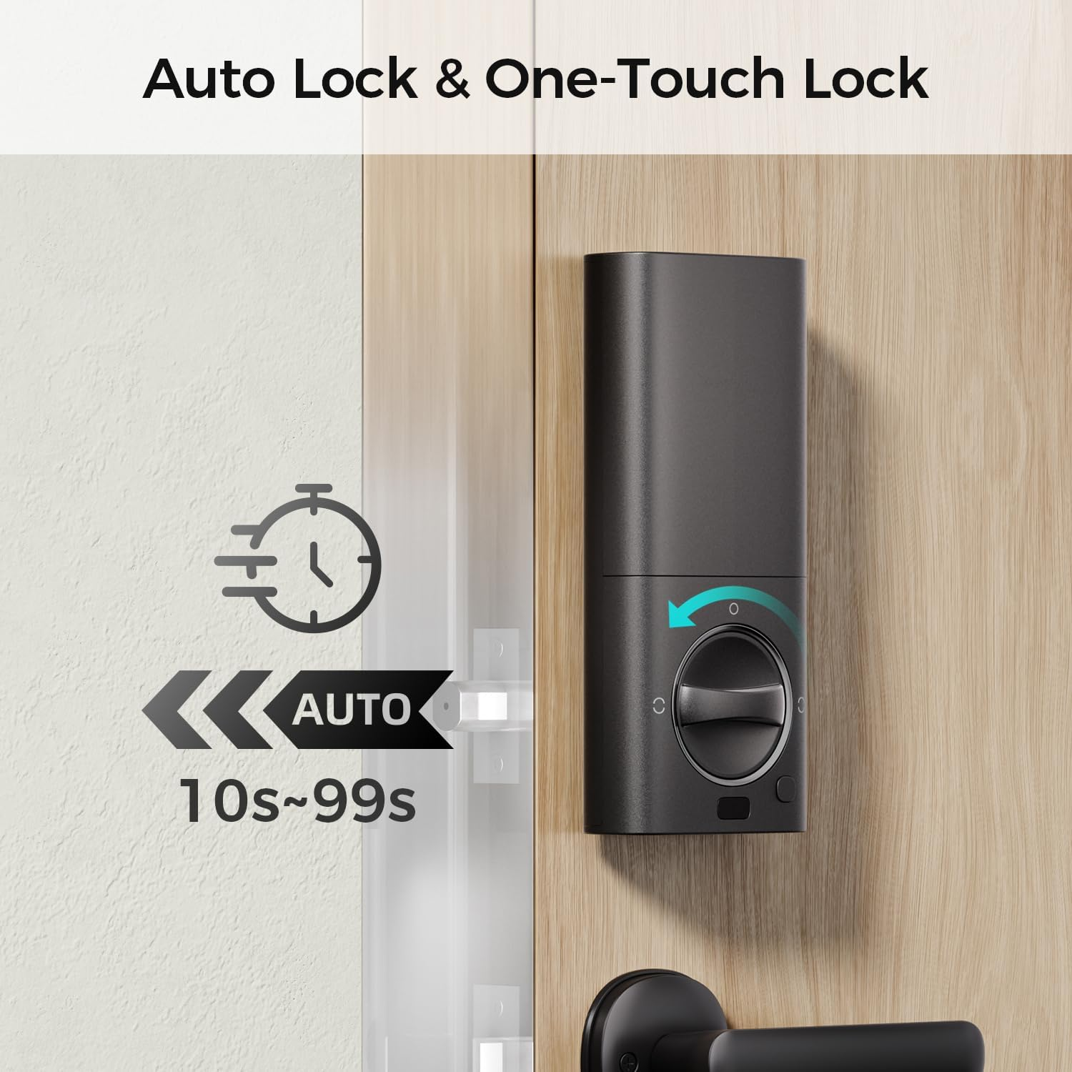 Connect Smarthome Smart Deadbolt Lock with Home Support &ndash; Fingerprint & Siri Control, Apple Home Key Access via Iphone or Apple Watch, DIY Install for Australian Doors image number 6