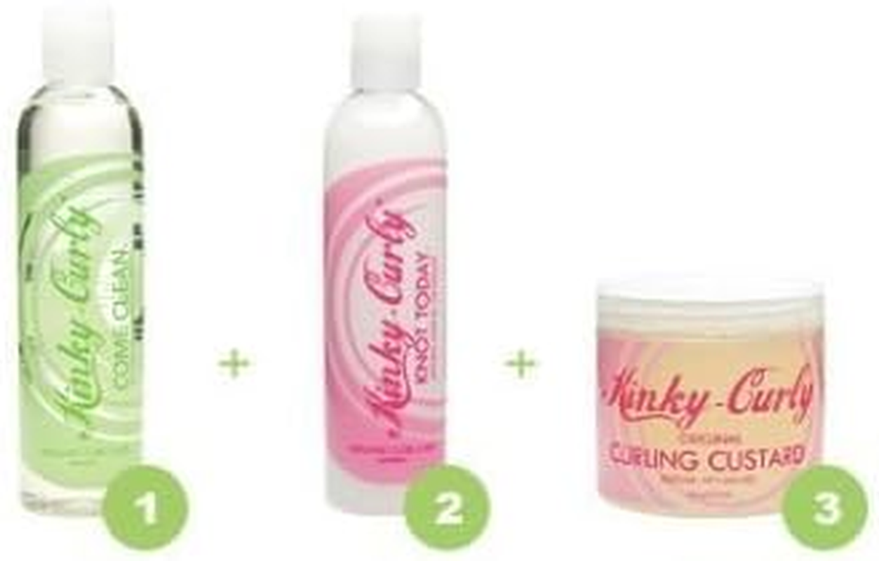 Kinky Curly Combo (Come Clean 240Ml & Knot Today 240Ml & Curling Custard 240Ml)