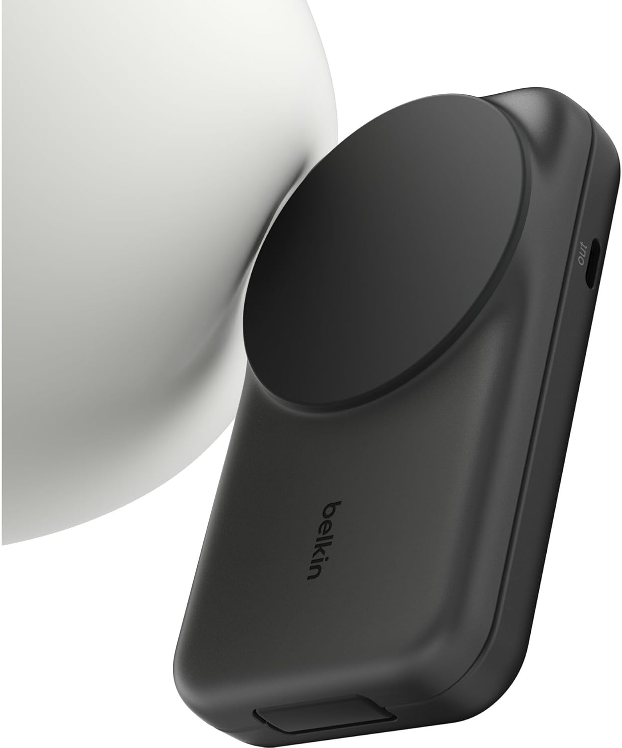 Belkin Ultracharge Qi2 25W 2 in 1 Wireless Charger, Compatible with Magsafe, Charging Station for Iphone 16, Airpods, Pixelsnap, Foldable Stand with USB-C Port and 45W Power Adapter, Black image number 2