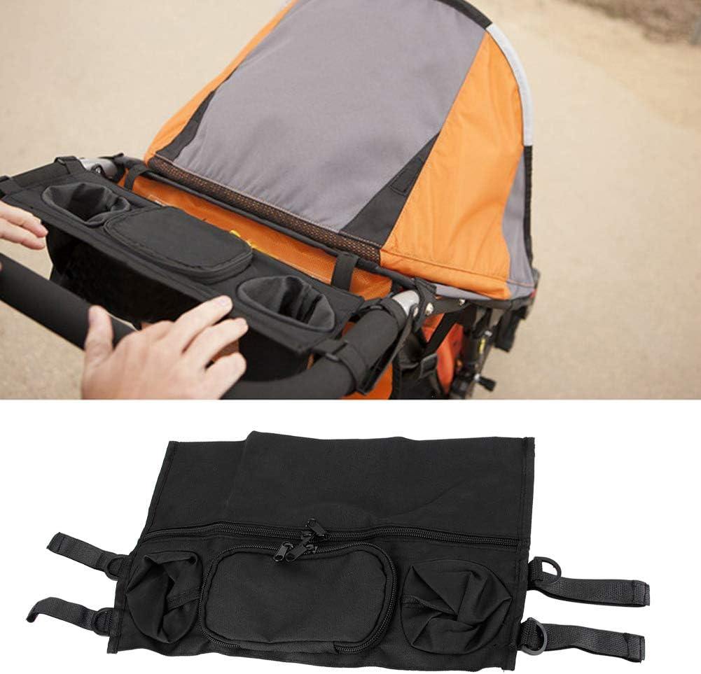 Stroller Organizer, Kids Baby Stroller Detachable Phone Bag Pram Pushchair Tray Hanging Bag Bottle Cup Holder Organizer, Stroller Accessories Caddy Parent Console image number 1