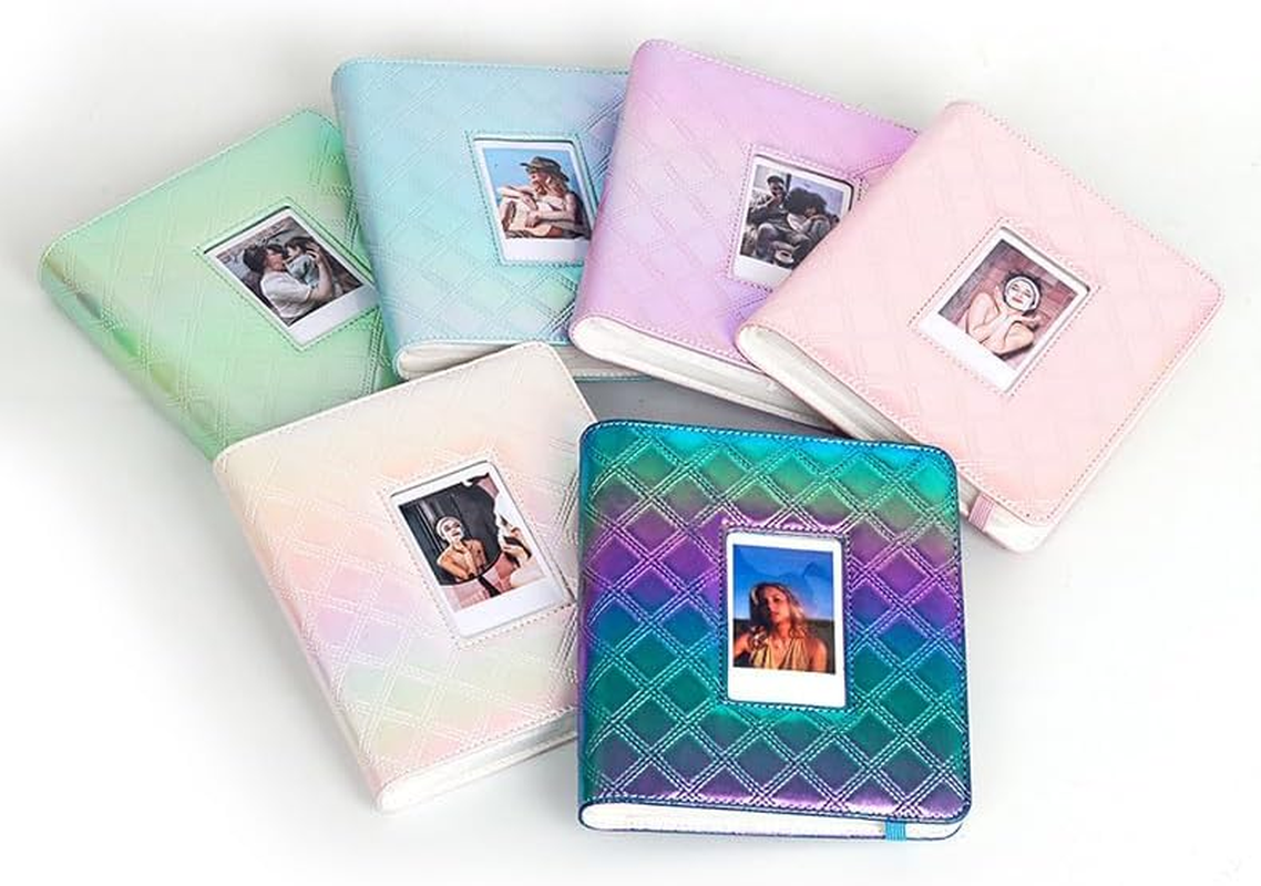 LAYOMI 288 Pockets Photo Album for Fujifilm Instax Mini 11 12 40 90 Evo Liplay Instant Camera, Photo Album for Polaroid Kodak HP Zink 2X3" Photo (Pearly Pink)