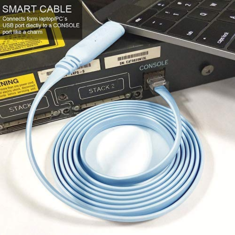 OIKWAN USB-C Cisco Console Cable, 6Ft USB Type C to RJ45 Serial Adapter Essential Accessory of Cisco, NETGEAR, Ubiquity, LINKSYS, Tp-Link Routers/Switches for Laptops image number 5